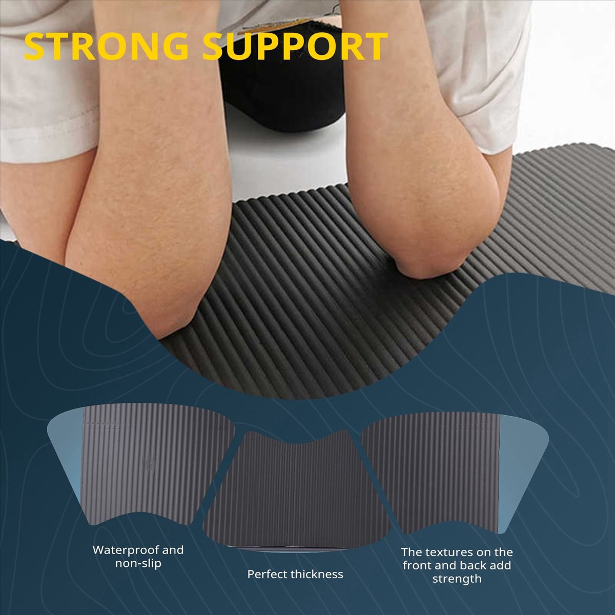 Pilates Yoga Mat Thickness - Doings Tapete de Yoga de 15