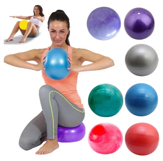 Pilates Ball Mini - Pelota de Ejercicio de PVC Redonda