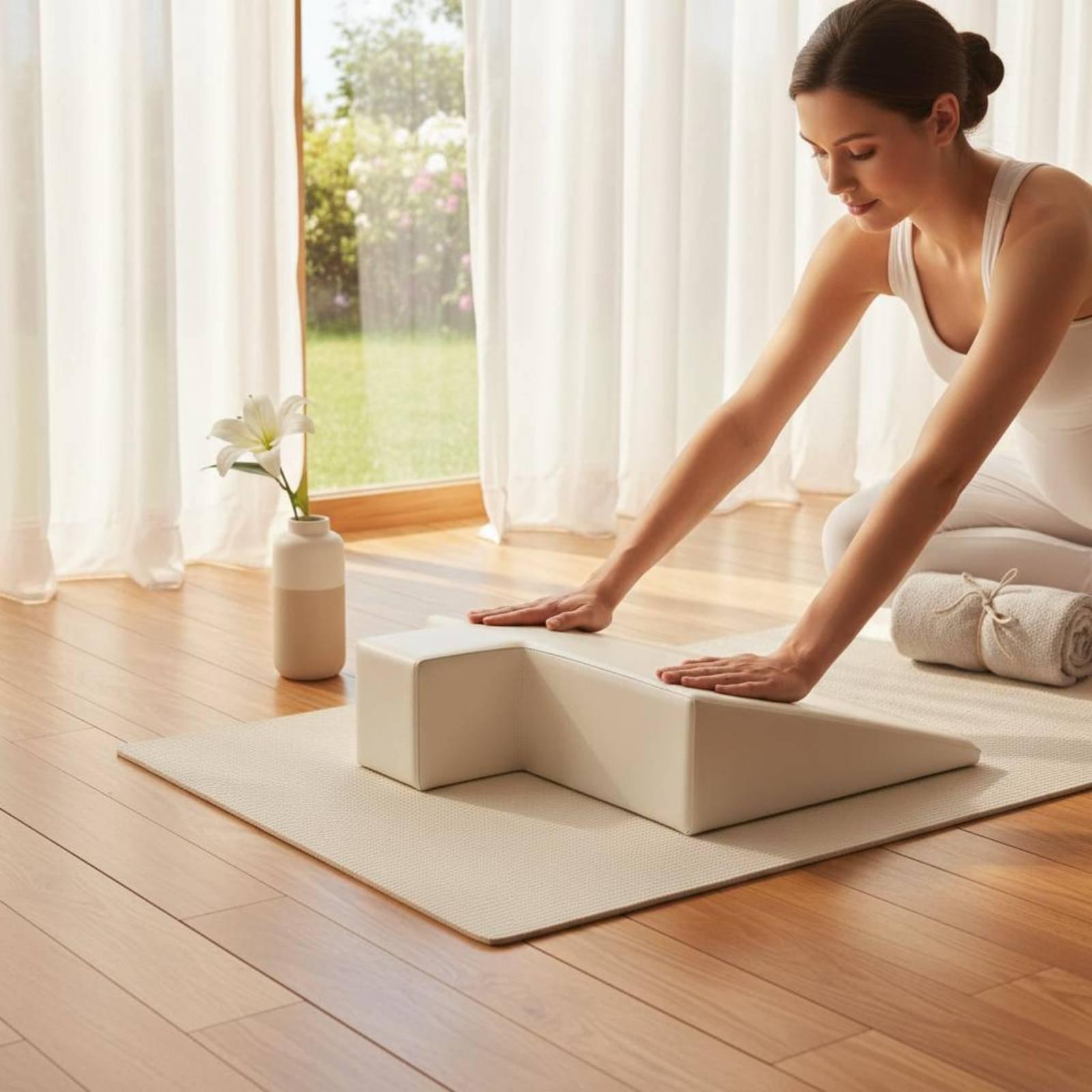 Pilates & Yoga Vertebrasana - Cojín de Soporte para Maternidad, Espuma
