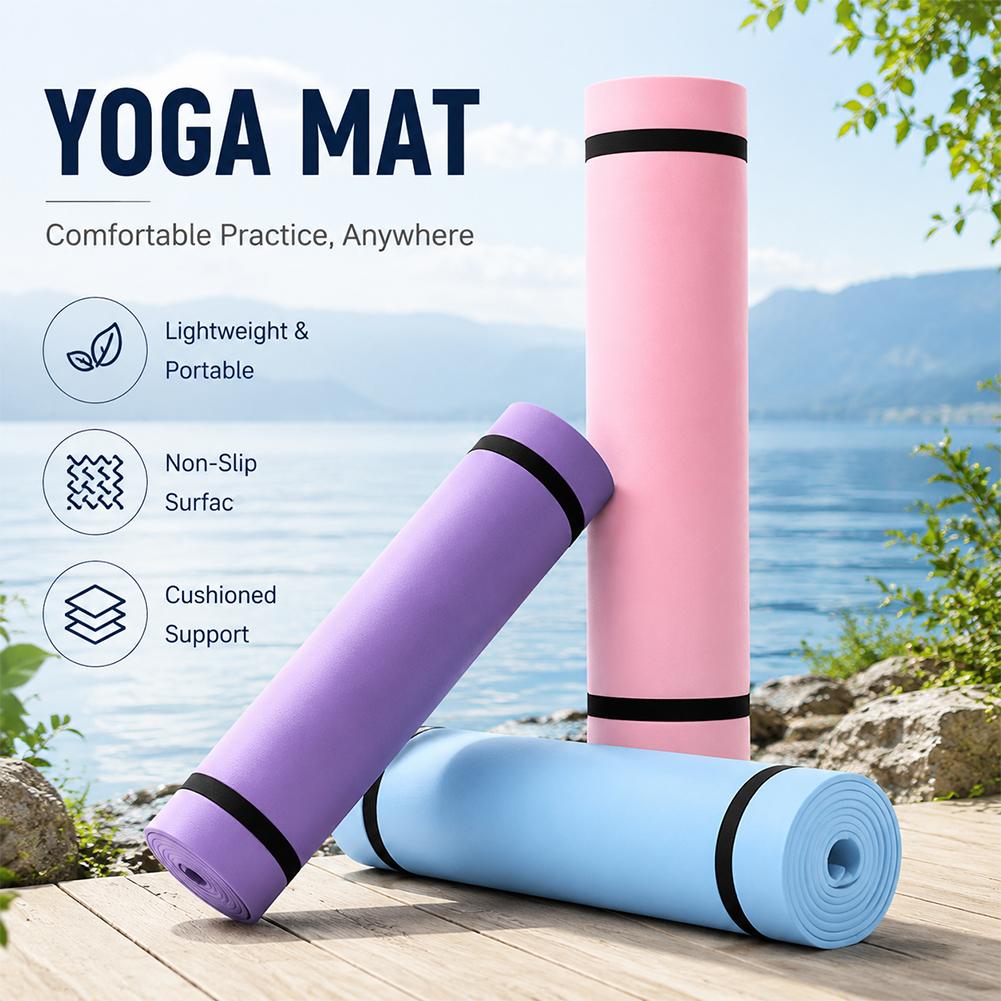 Pilates Yoga Mat Thickness - Esterilla de Yoga gruesa antideslizante, colchoneta