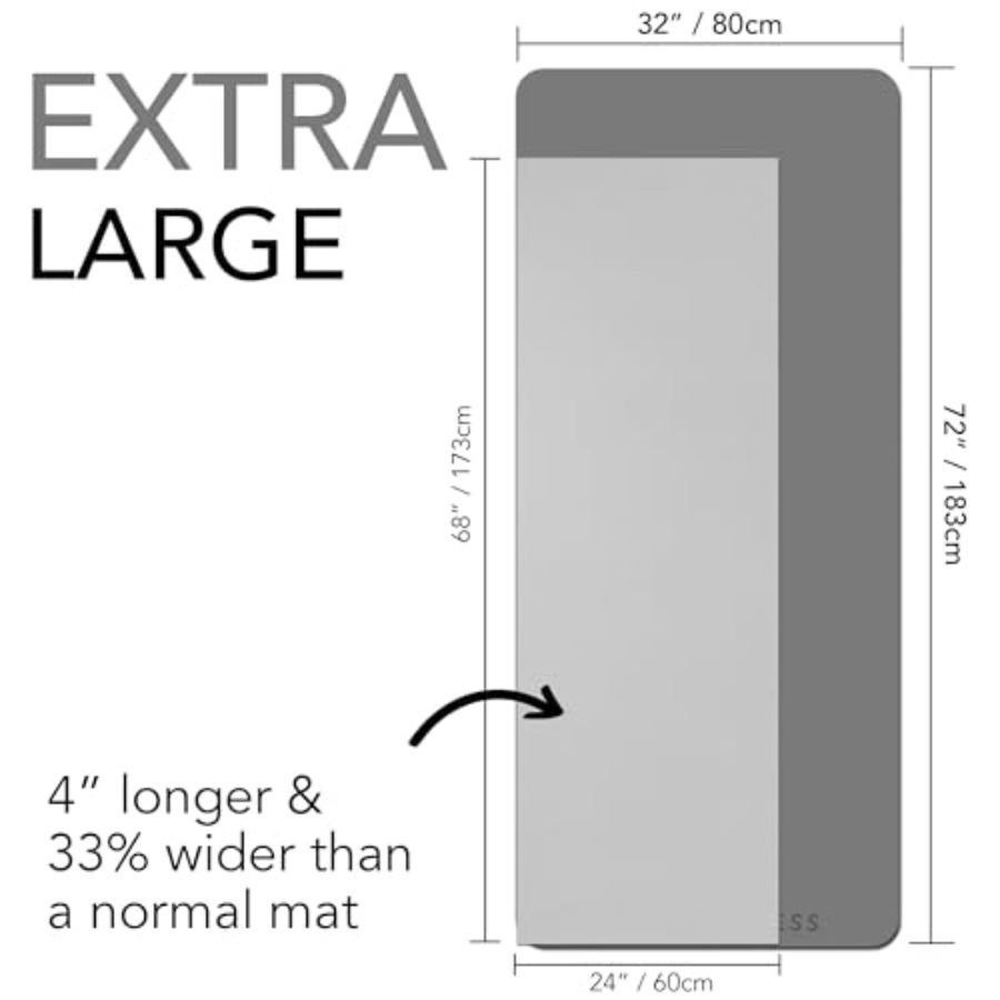 Tapete de Ejercicio Grande, Ex - Pilates Yoga Mat Thickness reseña y precio