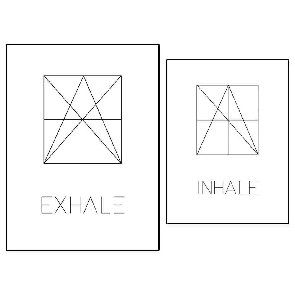 Impresión Breathe Breathe, art - Pilates Yoga Gifts reseña y precio