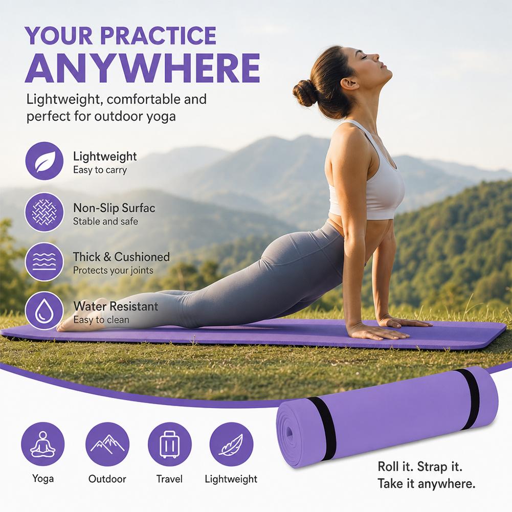 Esterilla de Yoga gruesa antid - Pilates Yoga Mat Thickness reseña y precio